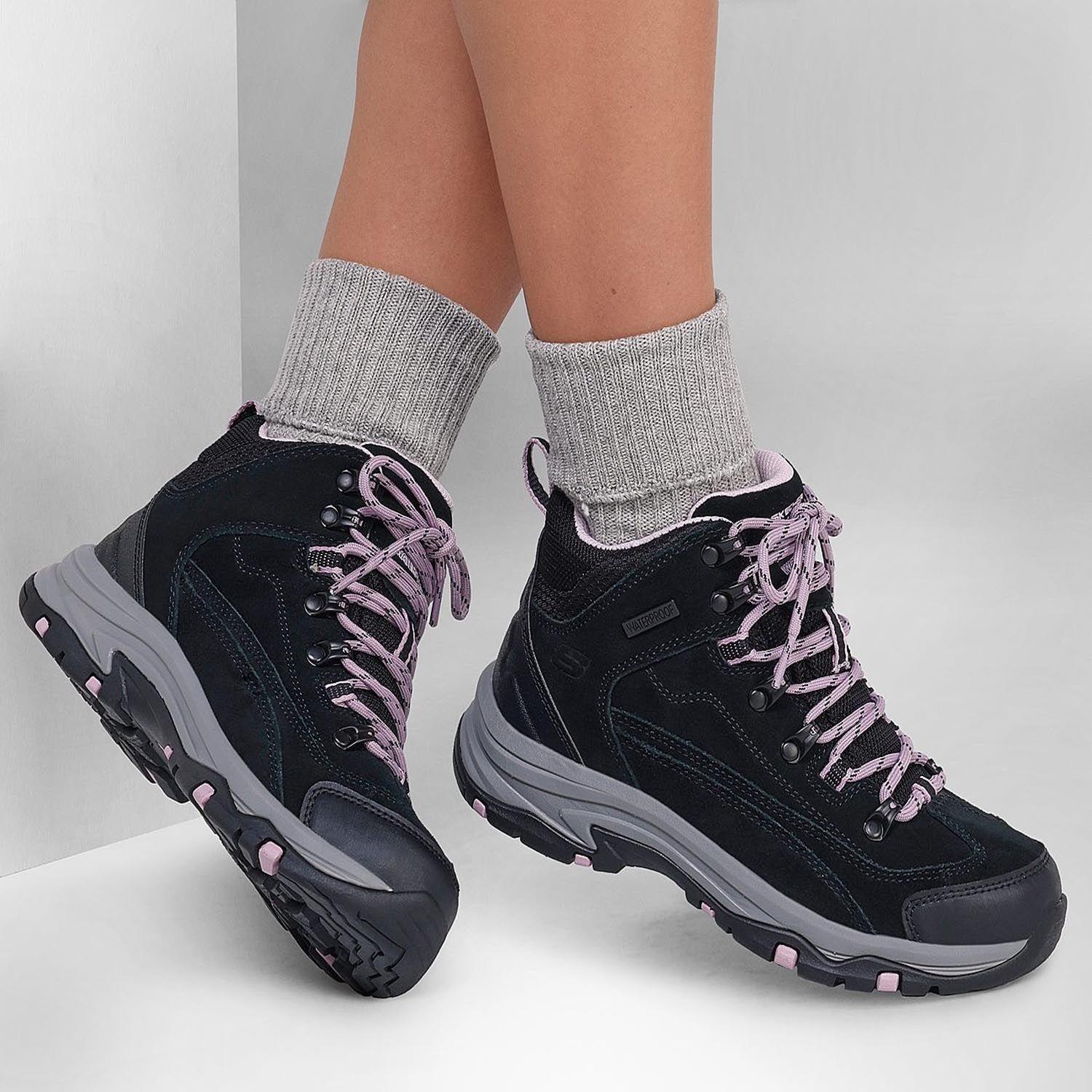 Zapatos Waterproof Outdoor Mujer Skechers Trego - Alpine Trail 167004-BKLV-3