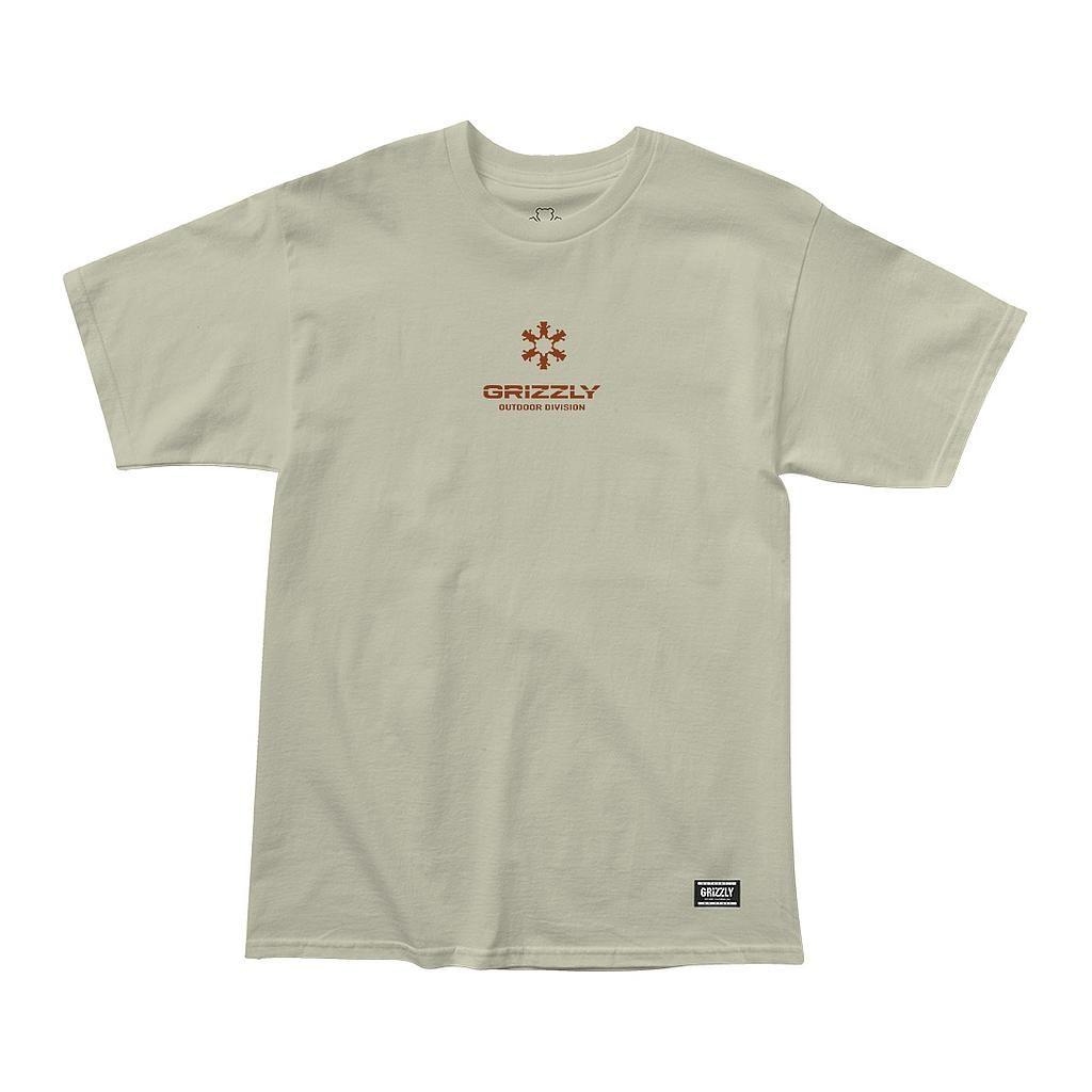 Polera Hombre Grizzly Griptape Bulletin Board Beige-0