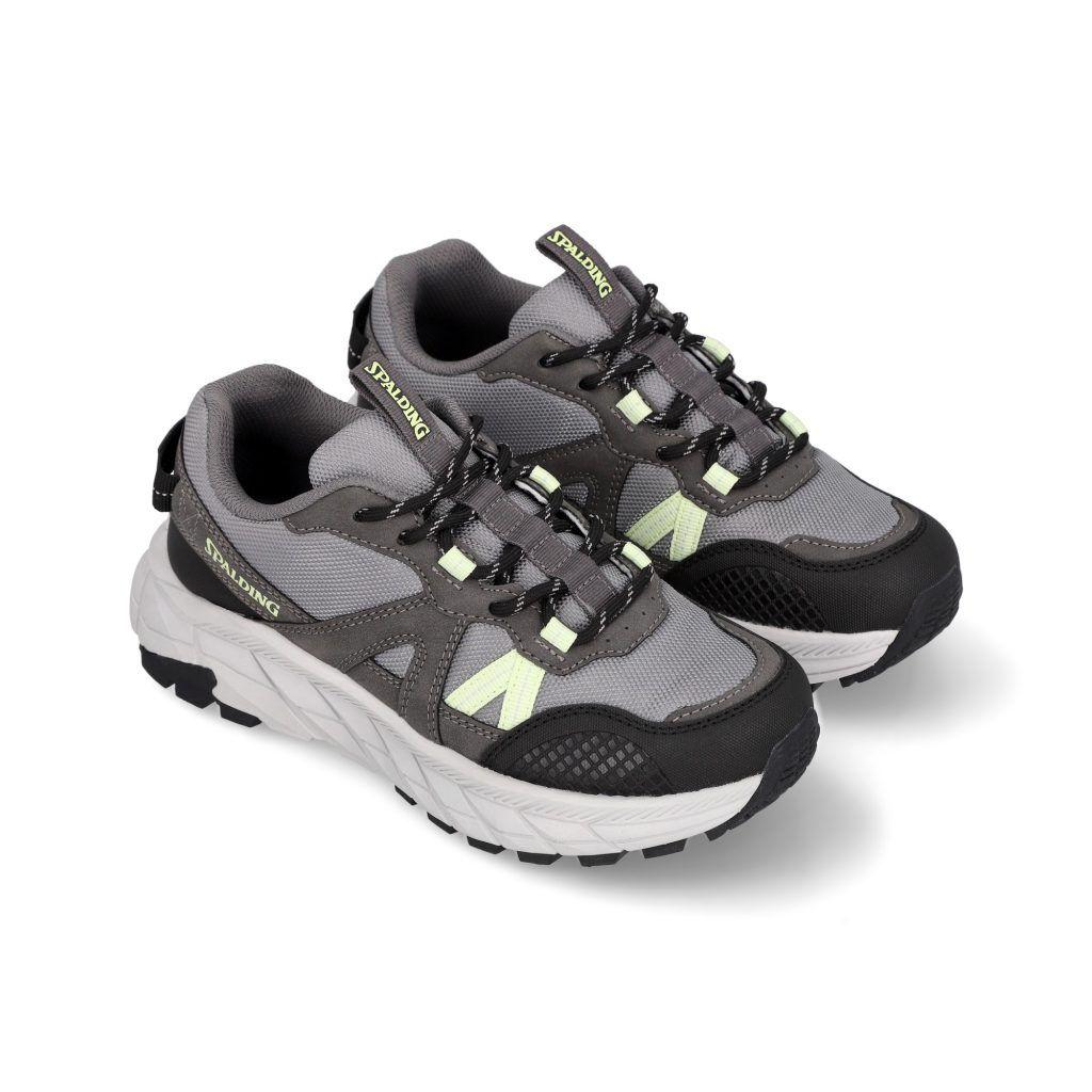 Zapatillas Outdoor Mujer Cliff Gris Negro Spalding-3
