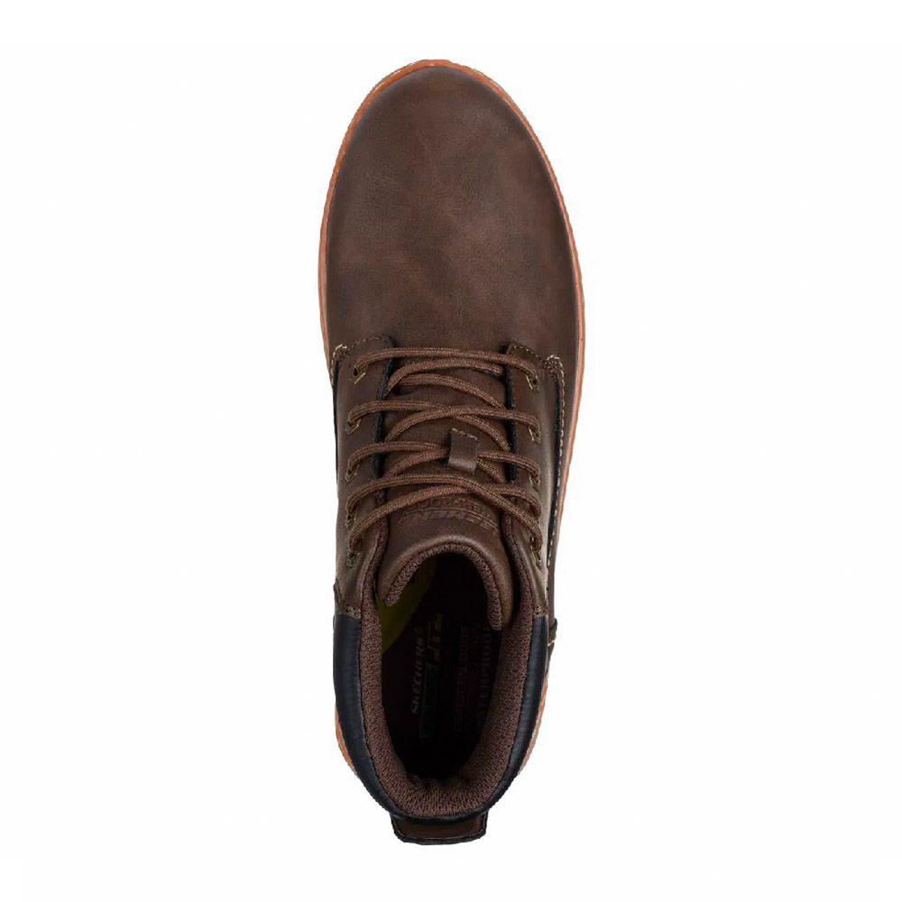 Botin Waterproof Hombre Skechers Garlan - Deno Chocolate 205235-CHOC-2