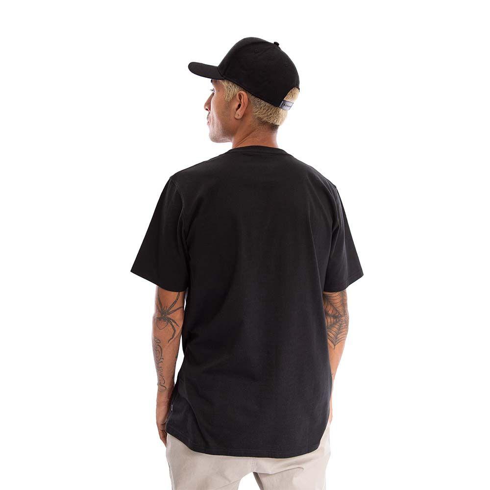 Polera Hombre Spitfire Oversized Bighead Negra Manga Corta-3