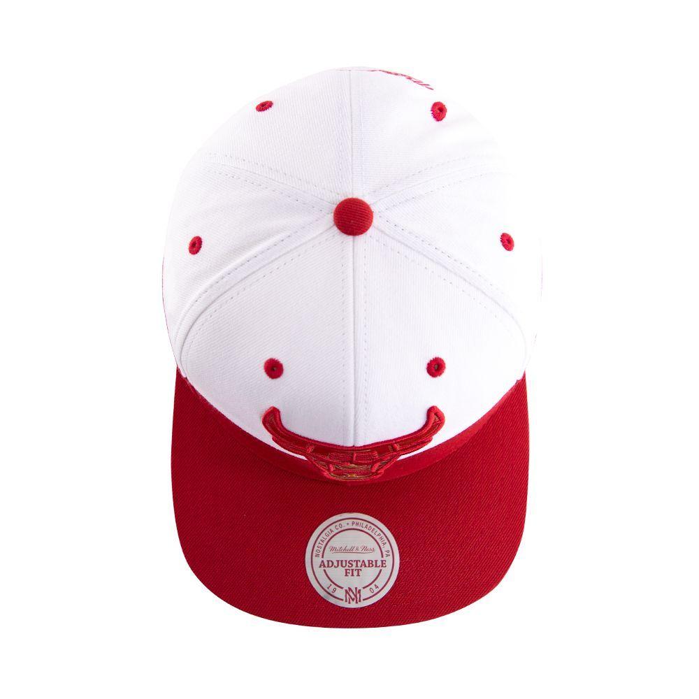 Gorro Chicago Bulls Gold Red Blanco Mitchell And Ness-4