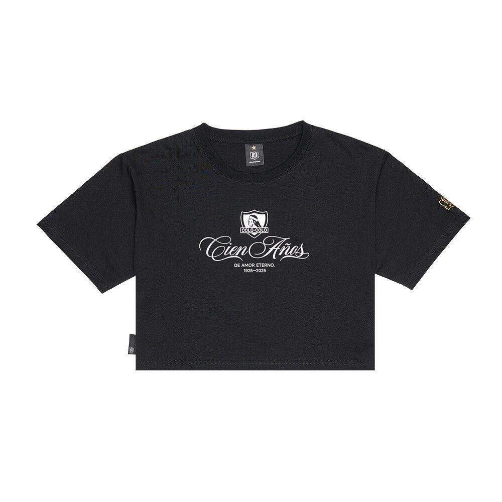 Polera Crop De Mujer Colo Colo Centenario 100 años-0