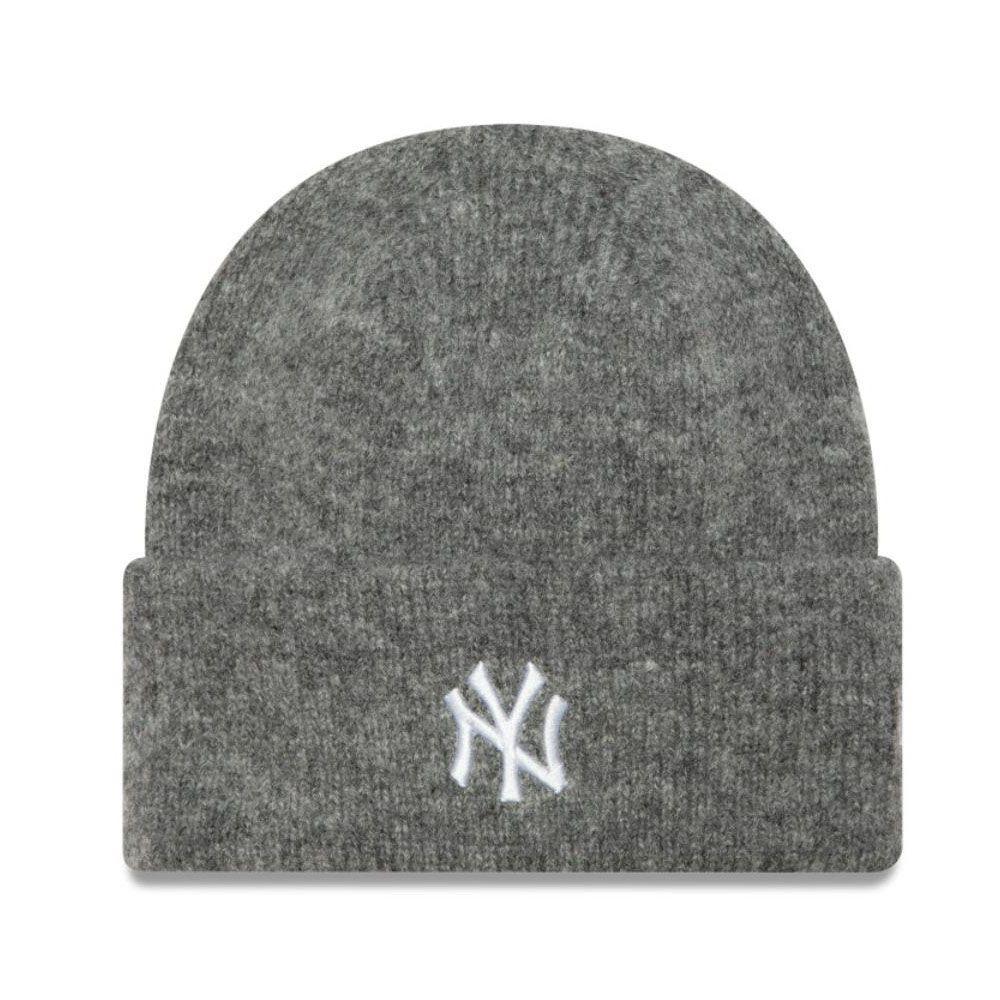 Beanie New Era Mujer New York Yankees MLB Wide Cuff Beanie Gris-0