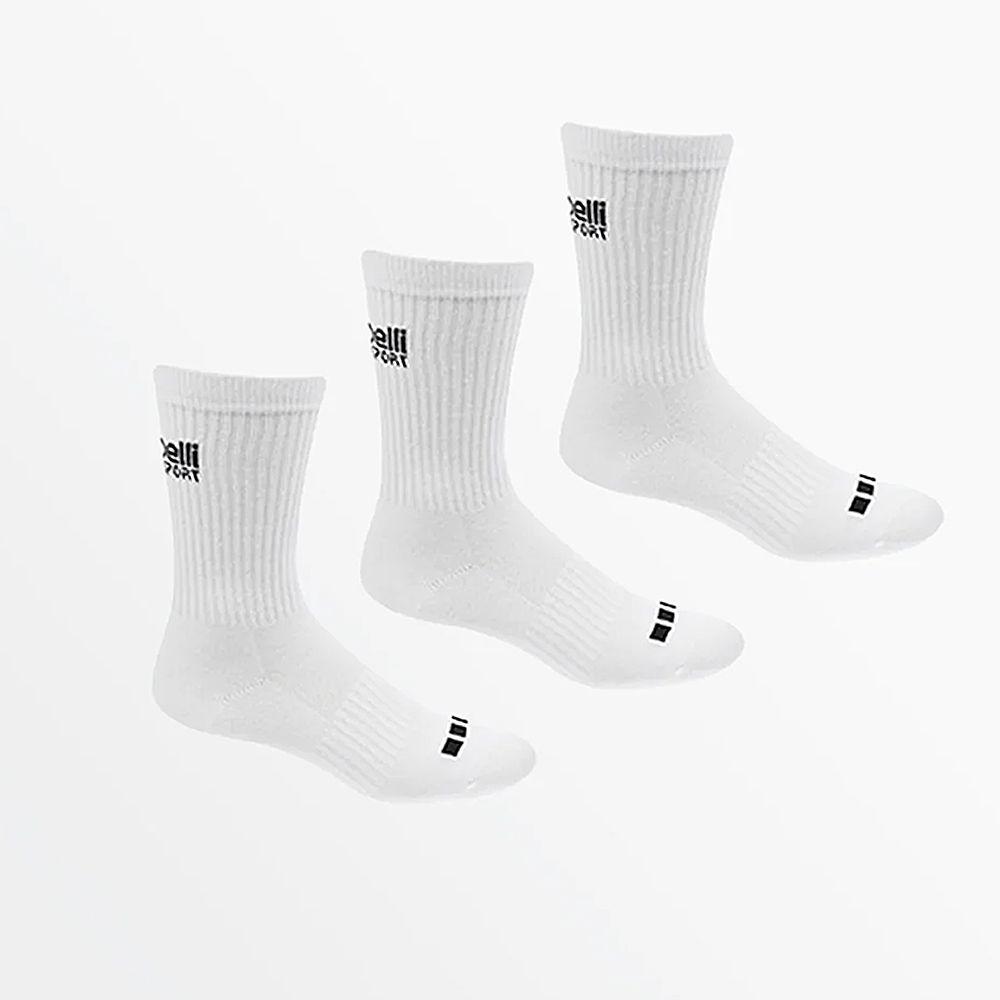 Tripack Calcetines Blancos Acolchados CS-COOL Tech Capelli-0