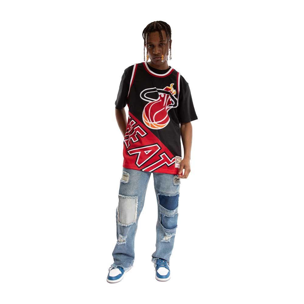 Polera Tank Nba Miami Heat Black Mitchell And Ness-1