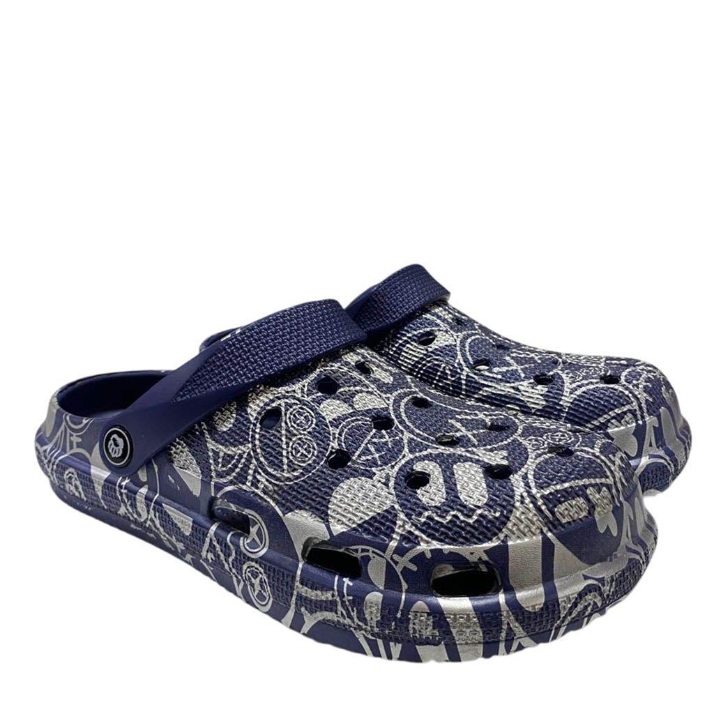 Sandalia Zueco Urban Azul Hombre-2