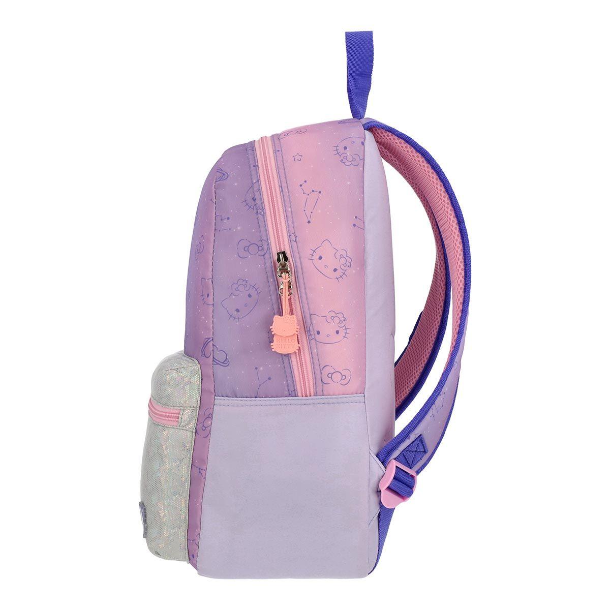 Mochila Hello Kitty Juvenil Morado 17L-6