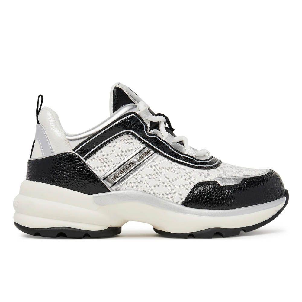 Zapatilla Mujer Michael Kors Original Olympia Negro Plateado-0