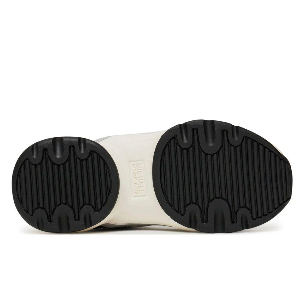 Zapatilla Mujer Michael Kors Original Olympia Negro Plateado-3