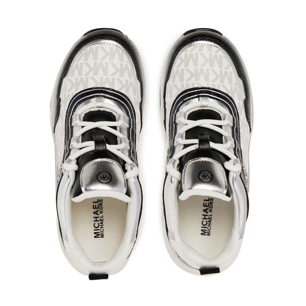 Zapatilla Mujer Michael Kors Original Olympia Negro Plateado-4