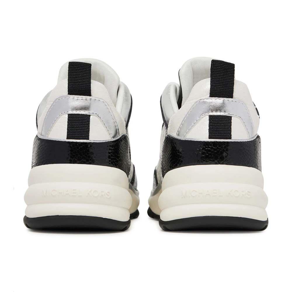 Zapatilla Mujer Michael Kors Original Olympia Negro Plateado-6