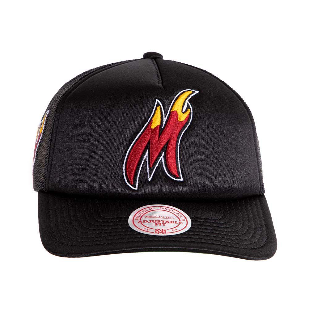 Jockey Gorro Trucker Nba Miami Heat Negro Mitchell And Ness-0