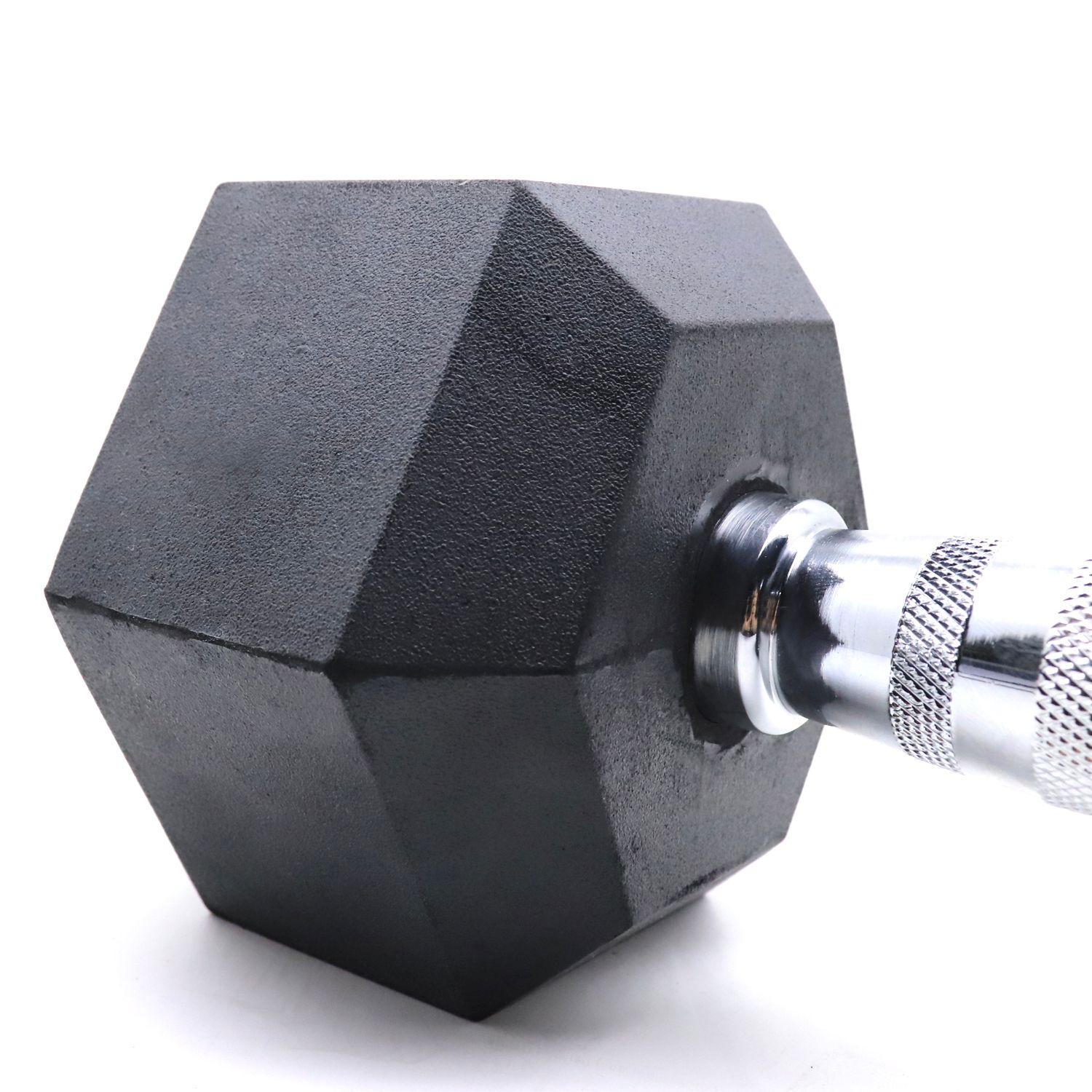 Mancuerna Hexagonal Plástico 5 Kg Negro Jks-3