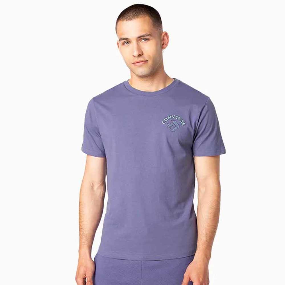 Polera Manga Corta Azul Art of Utility Topo Converse-0