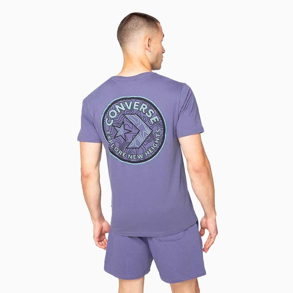 Polera Manga Corta Azul Art of Utility Topo Converse-1