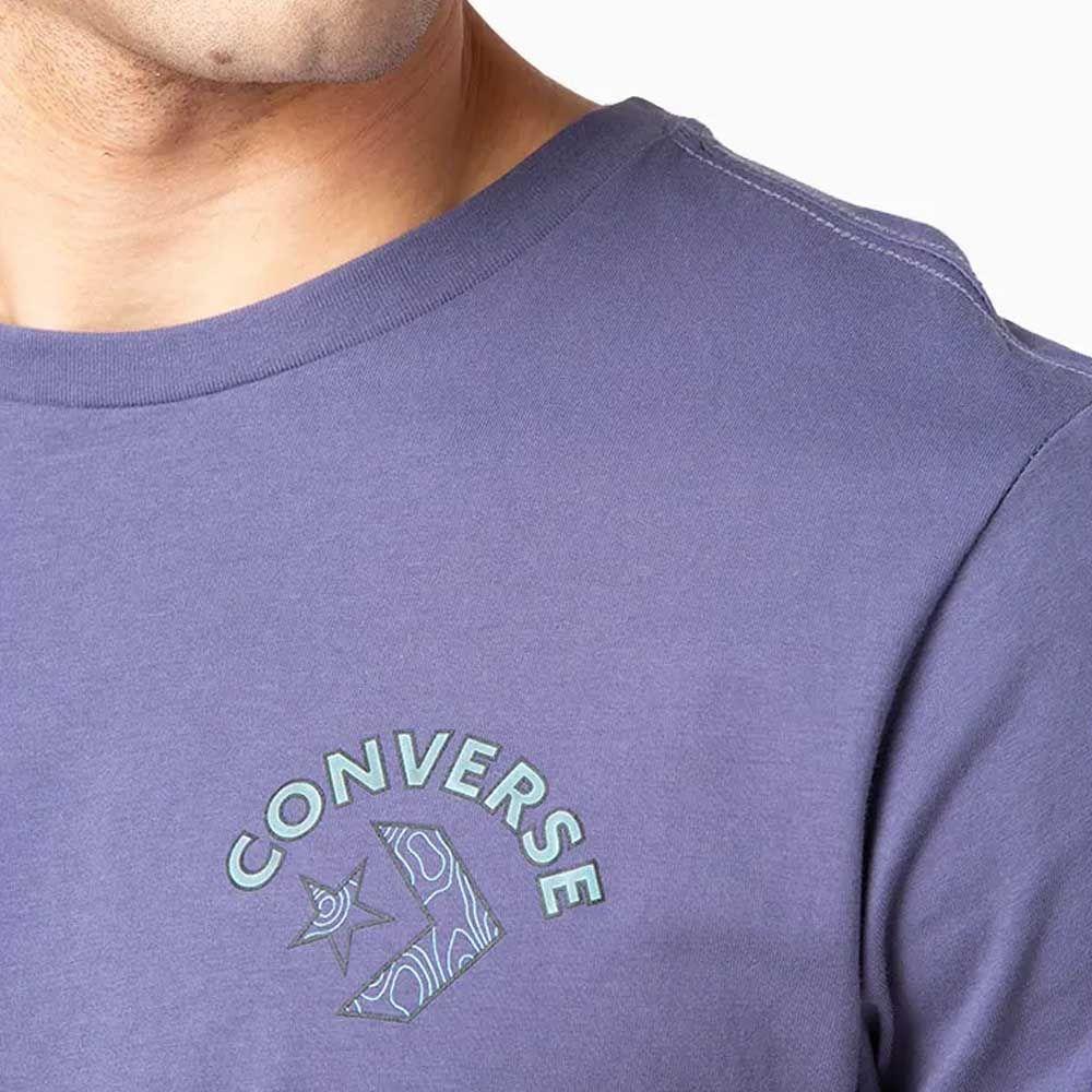 Polera Manga Corta Azul Art of Utility Topo Converse-2