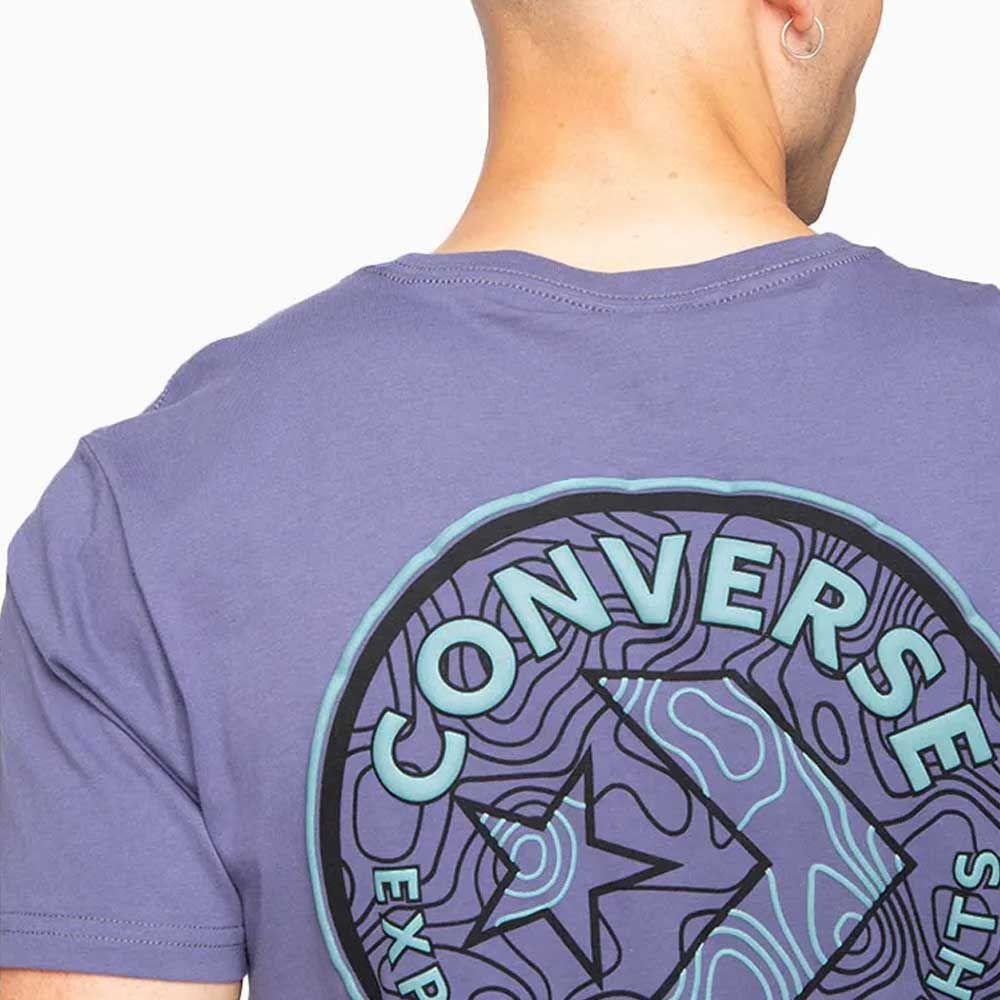Polera Manga Corta Azul Art of Utility Topo Converse-3