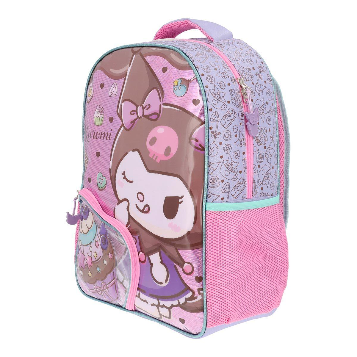 Mochila Kuromi Sanrio Infantil Pinky 14L-7