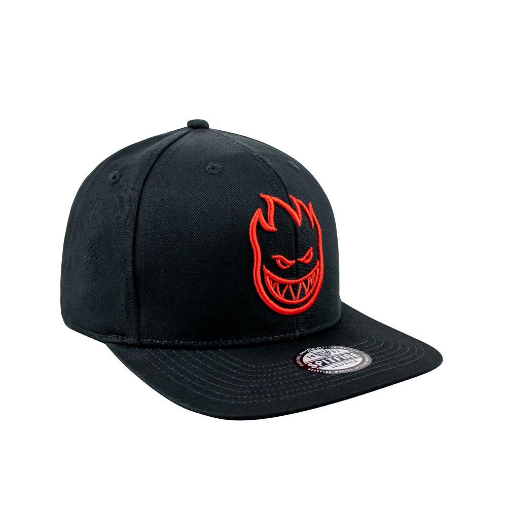 Gorro Snapback Big Head Negro Rojo Spitfire-1