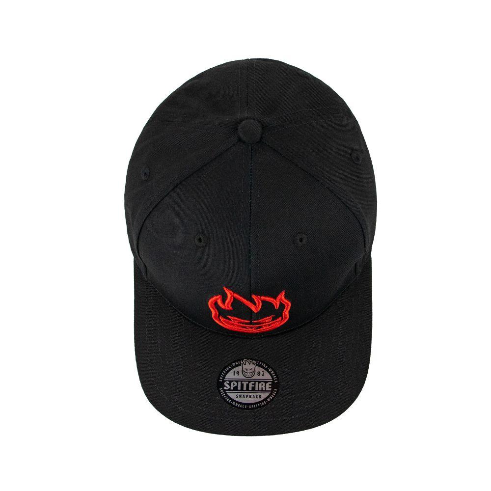 Gorro Snapback Big Head Negro Rojo Spitfire-4