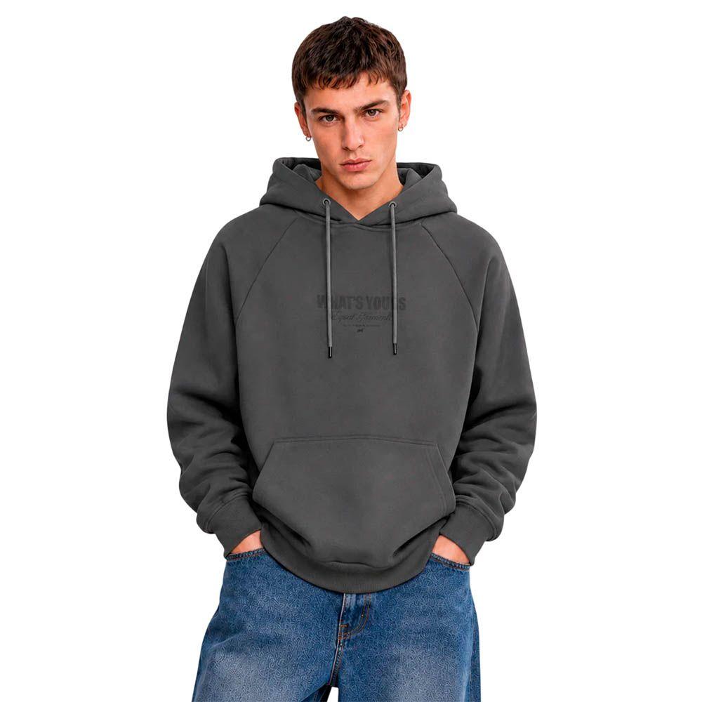 Polerón Hoodie Watsup Wear Gris-0