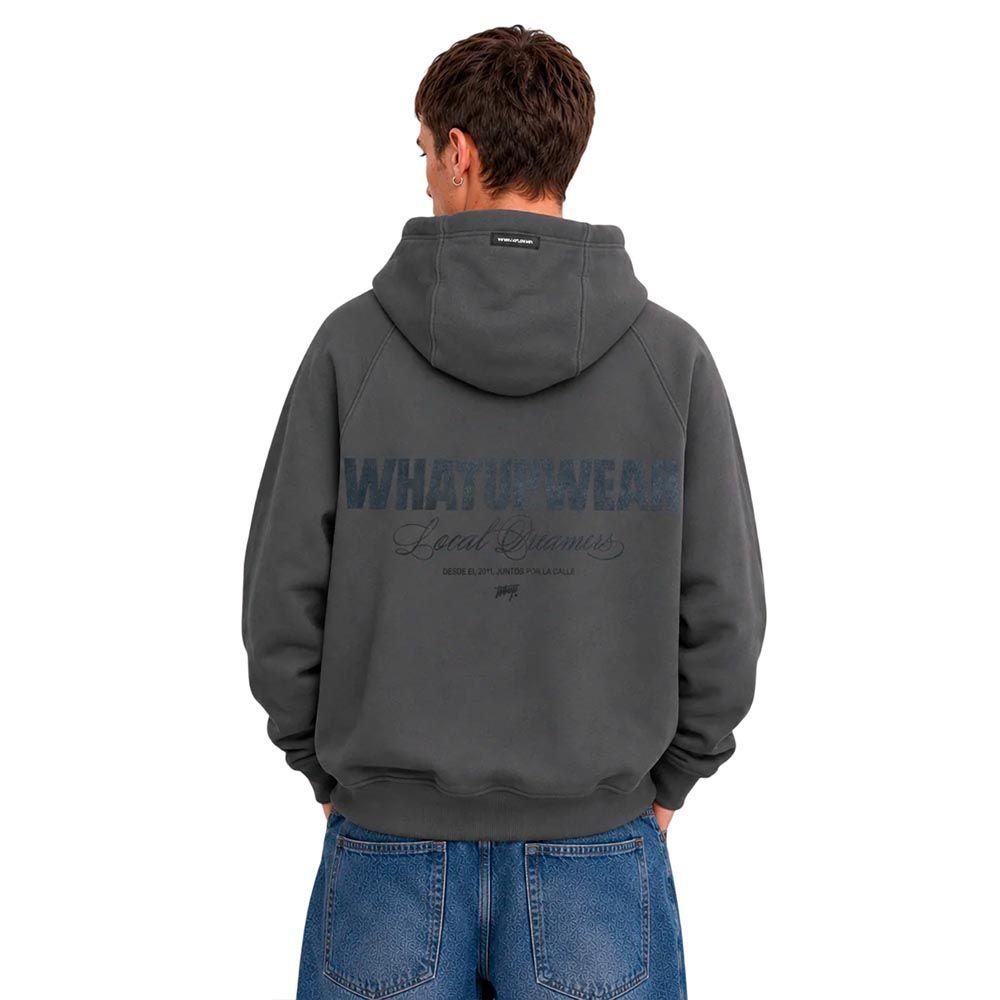 Polerón Hoodie Watsup Wear Gris-1