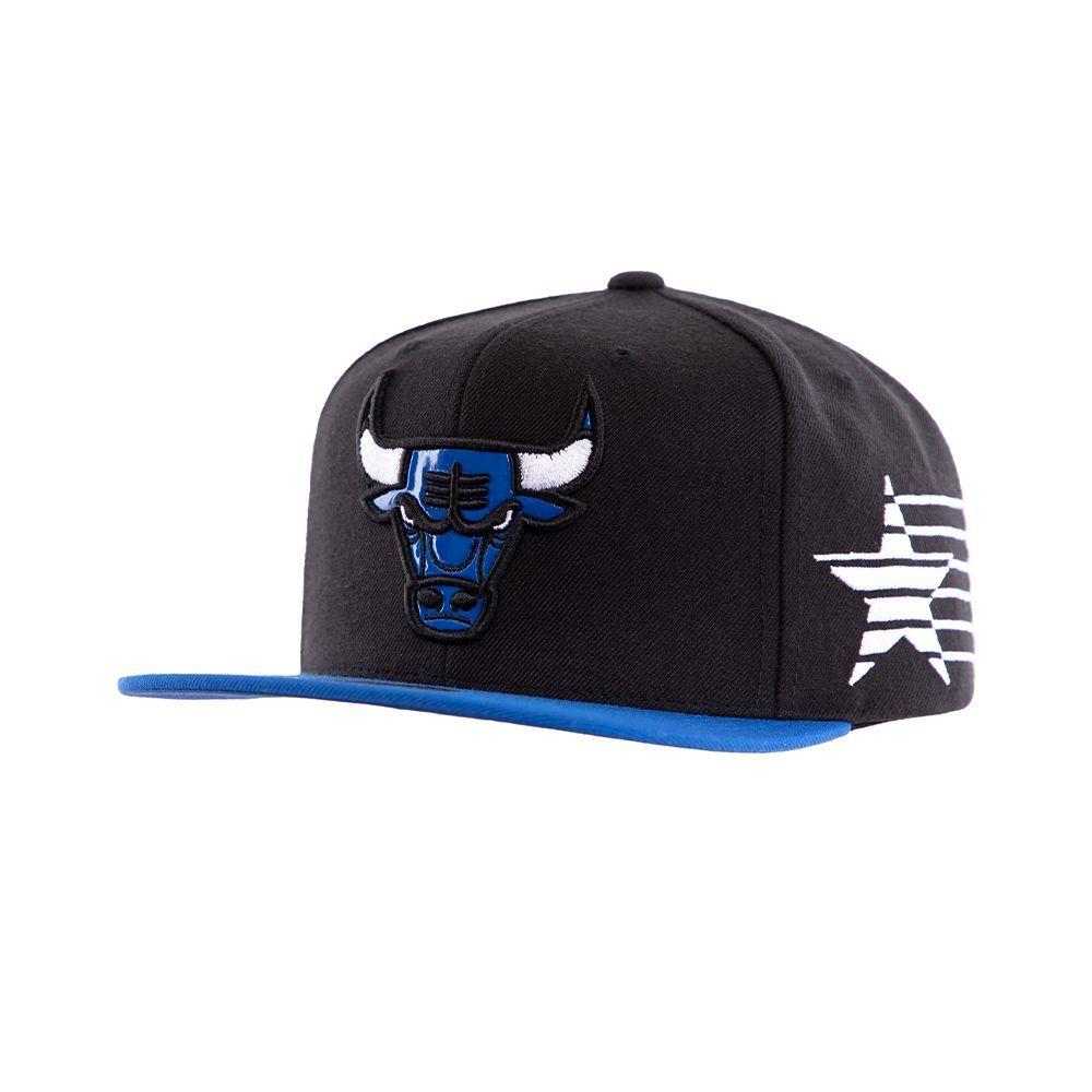 Gorro Chicago Bulls Star Negro Azul Mitchell And Ness-2