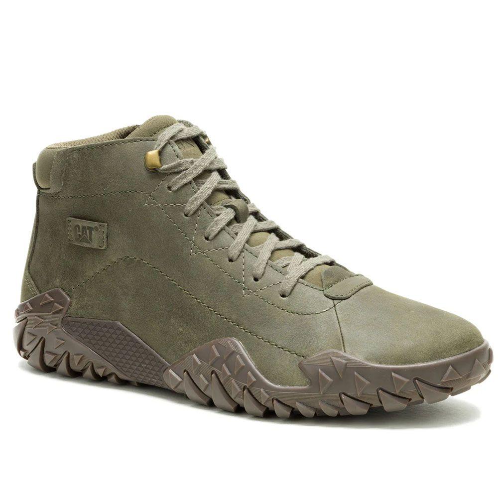 Zapatilla CAT Hombre Gridlock Hi Cleansport NXT Verde Oliva-2