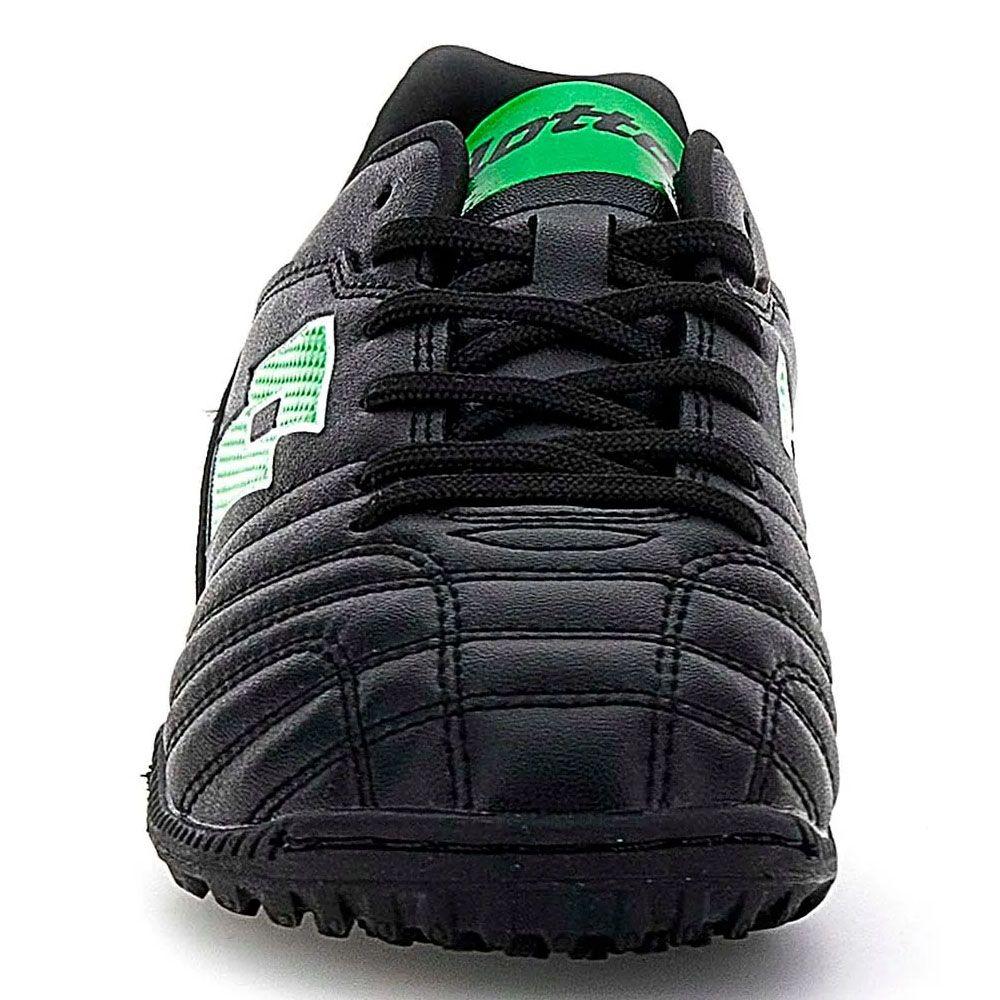 Zapatilla Baby Fútbol Niño Lotto Stadio 705 TF JR Negro/Verde-2