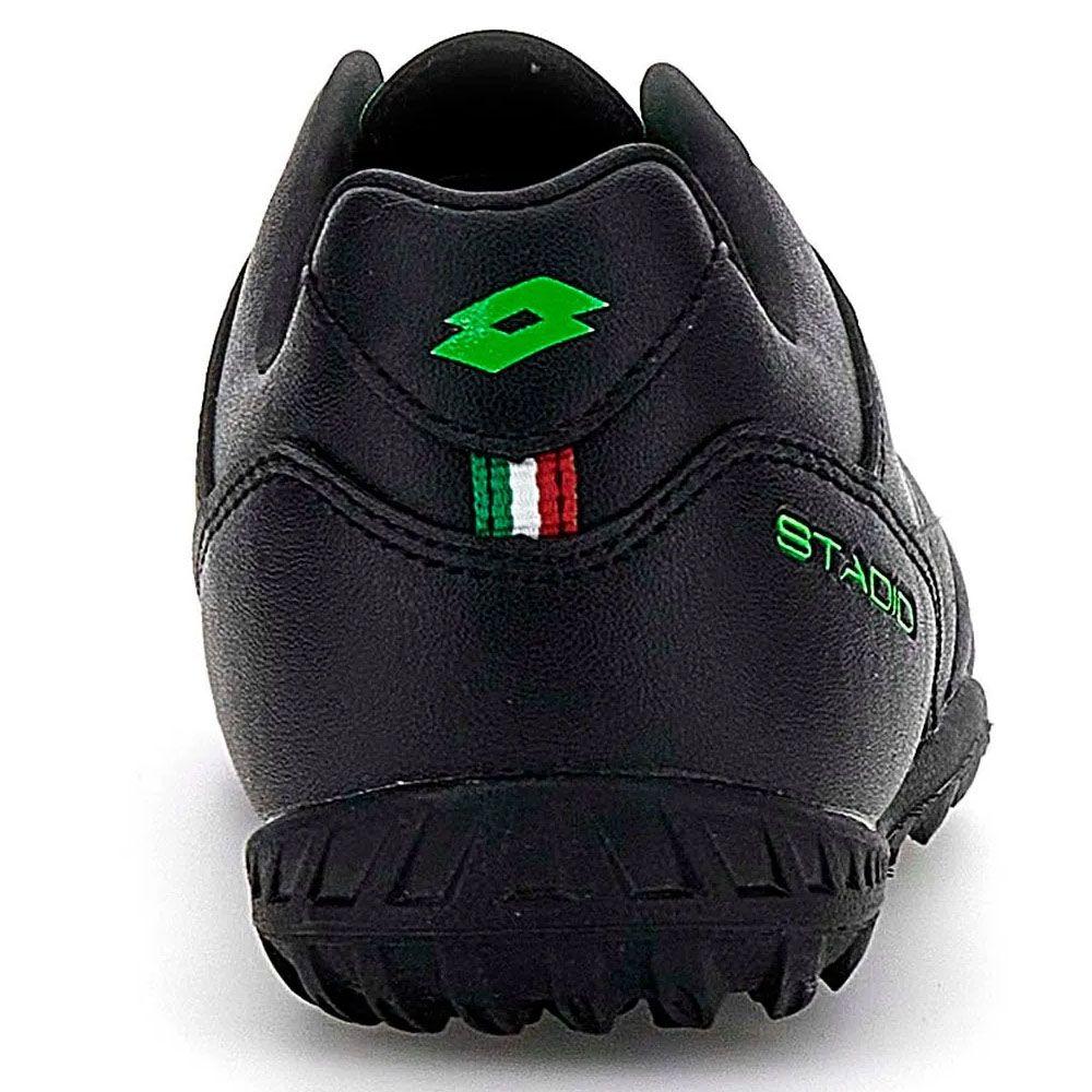 Zapatilla Baby Fútbol Niño Lotto Stadio 705 TF JR Negro/Verde-3