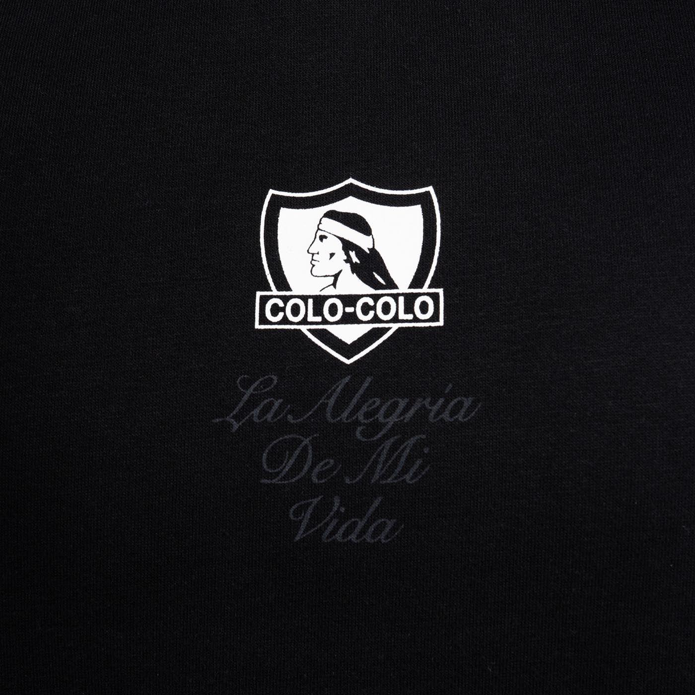 Poleron Colo Colo Urbano Hoodie La Alegria De Mi Vida Negro-3