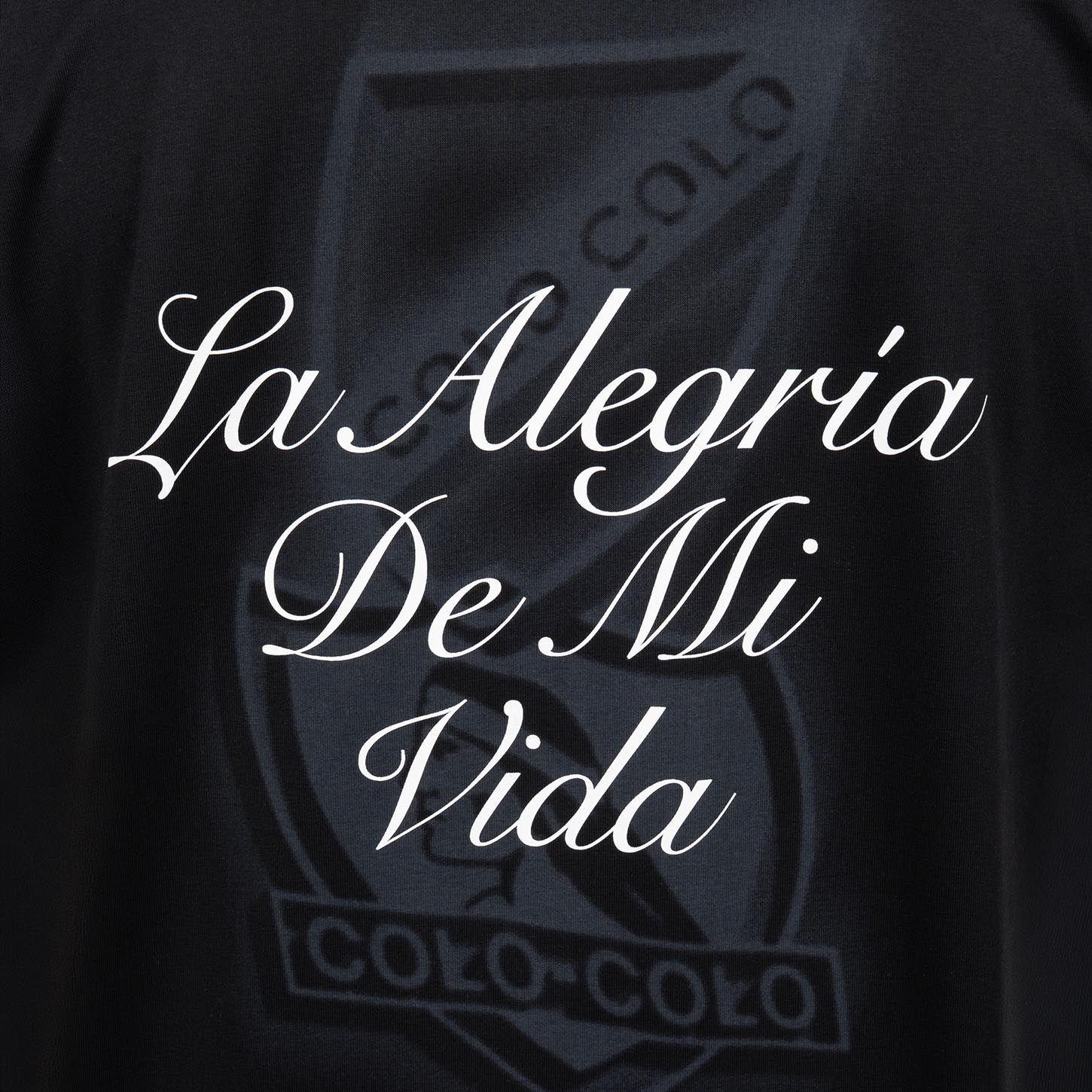 Poleron Colo Colo Urbano Hoodie La Alegria De Mi Vida Negro-4