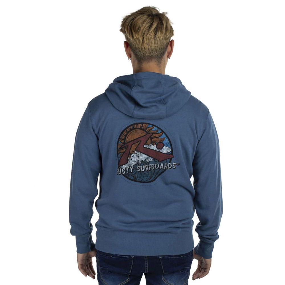 Polerón Cierre Rusty Hombre Macare Denim-1