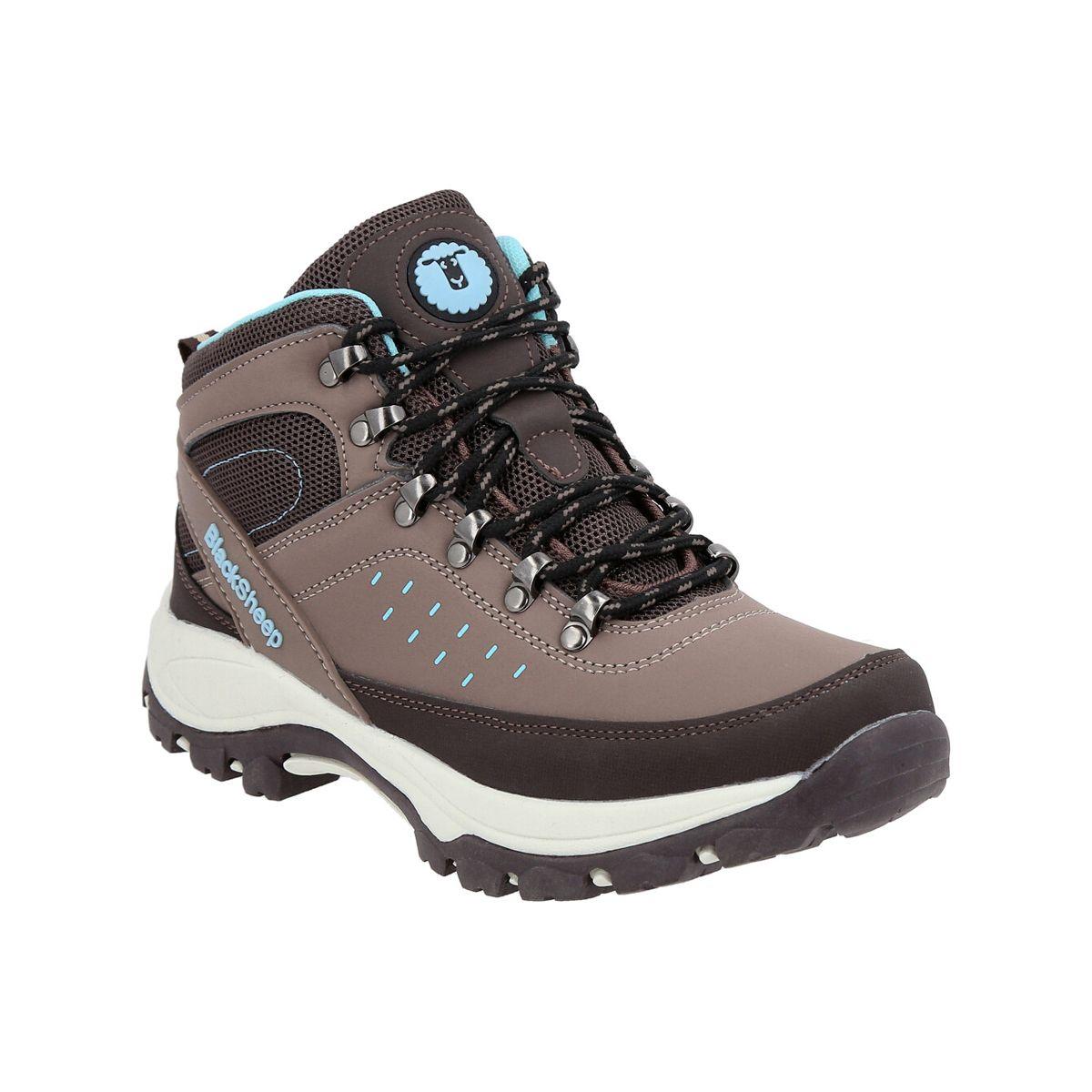 Zapato Outdoor Mujer BlackSheep Marrón Azul Calbuco-1