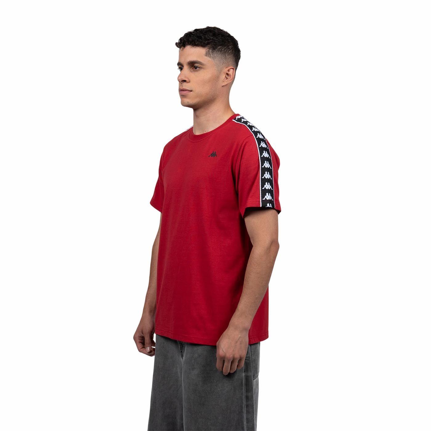 Polera Kappa Hombre Red Banda Black i26-2