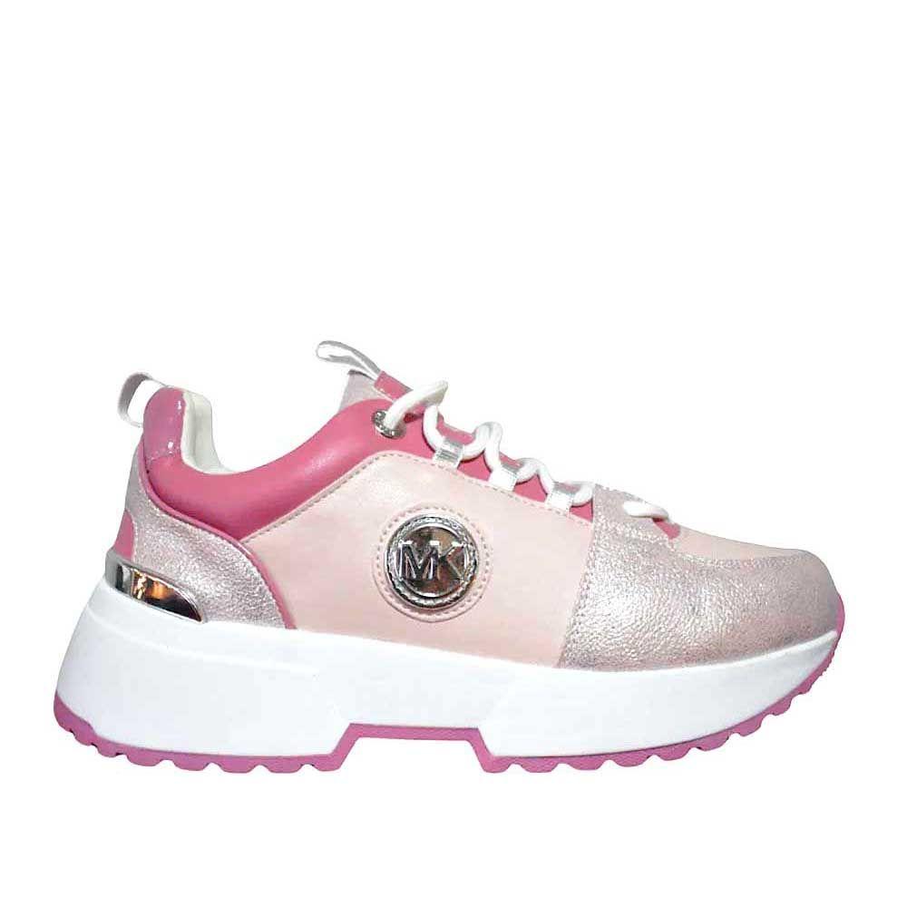 Zapatilla Mujer Michael Kors Original Cosmo Logo Smokey Rose-0