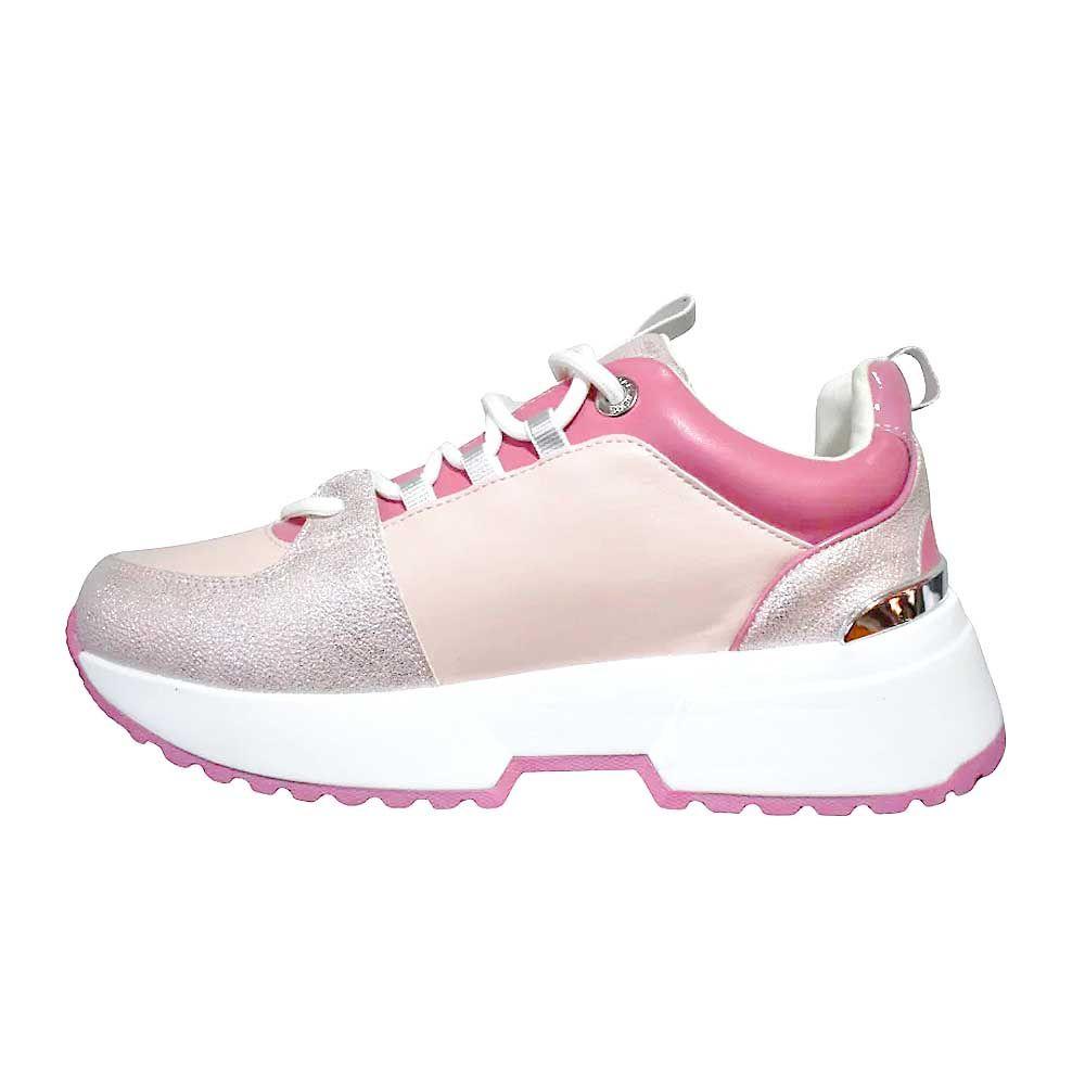 Zapatilla Mujer Michael Kors Original Cosmo Logo Smokey Rose-1