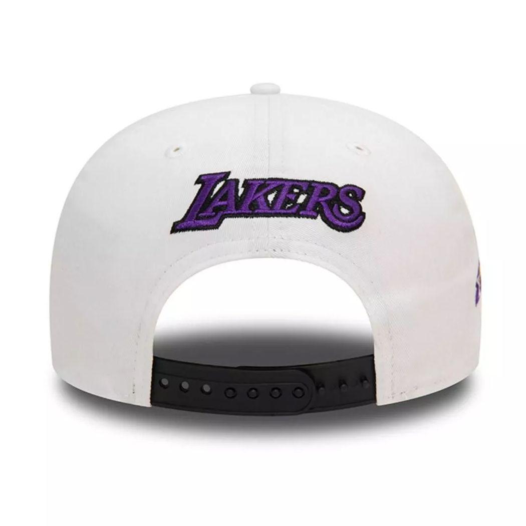 Jockey New Era 9FIFTY White Crown Patch NBA Los Angeles Lakers Black/White-4