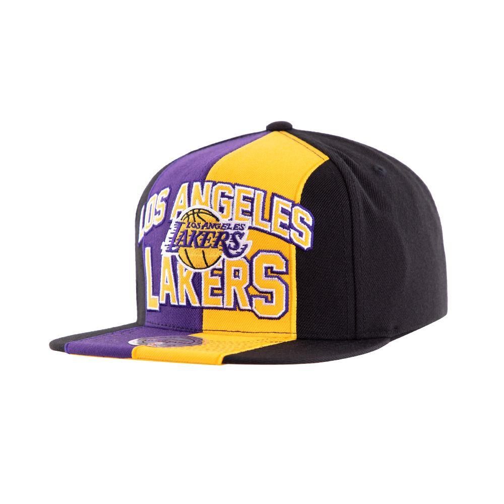 Gorro Lakers Patch Morado Negro Mitchell And Ness-2
