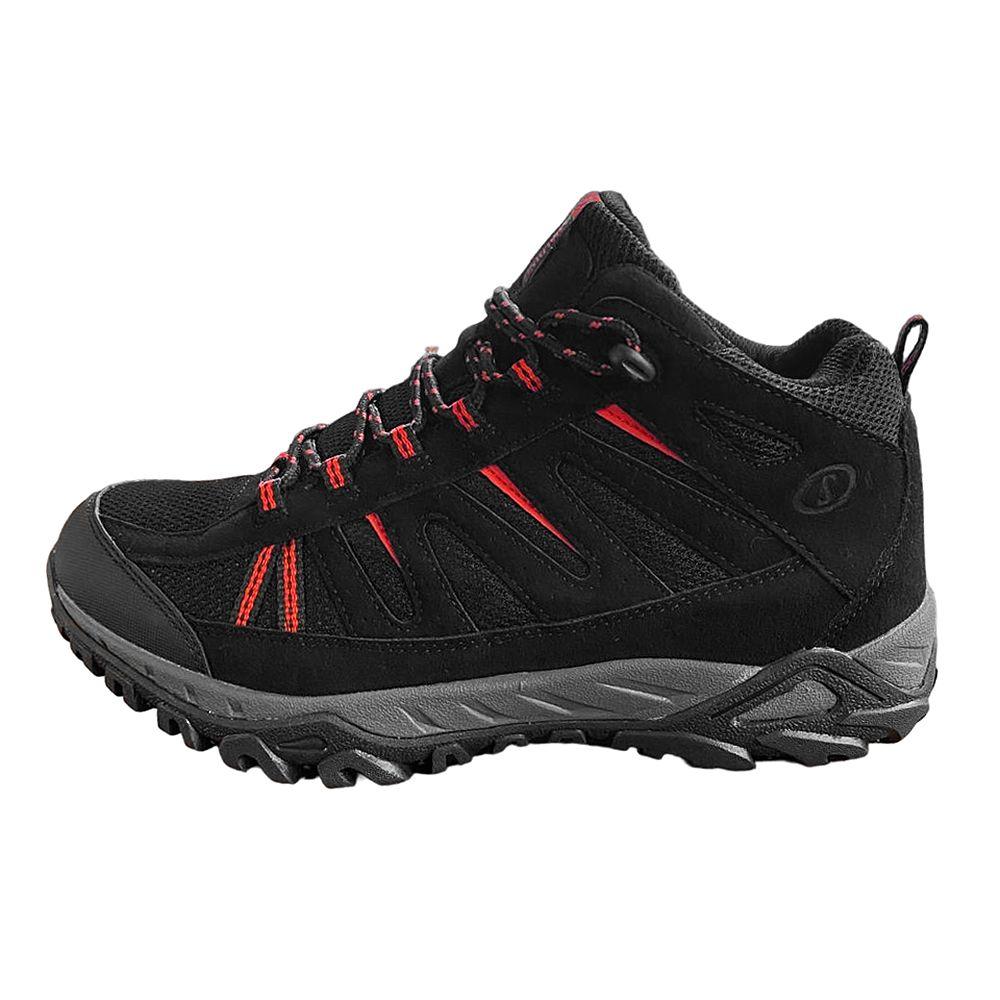 Zapatilla Botín Outdoor Hombre Spalding ZMC3039 Negro Rojo-2