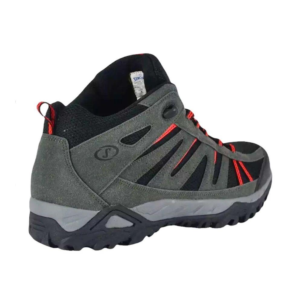 Zapatilla Botín Outdoor Hombre Spalding ZMC3039 Negro Rojo-3