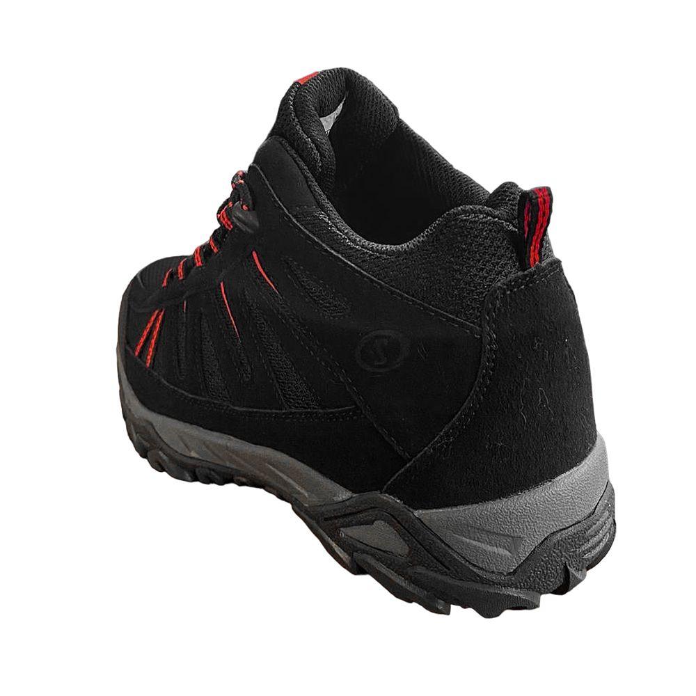 Zapatilla Botín Outdoor Hombre Spalding ZMC3039 Negro Rojo-4