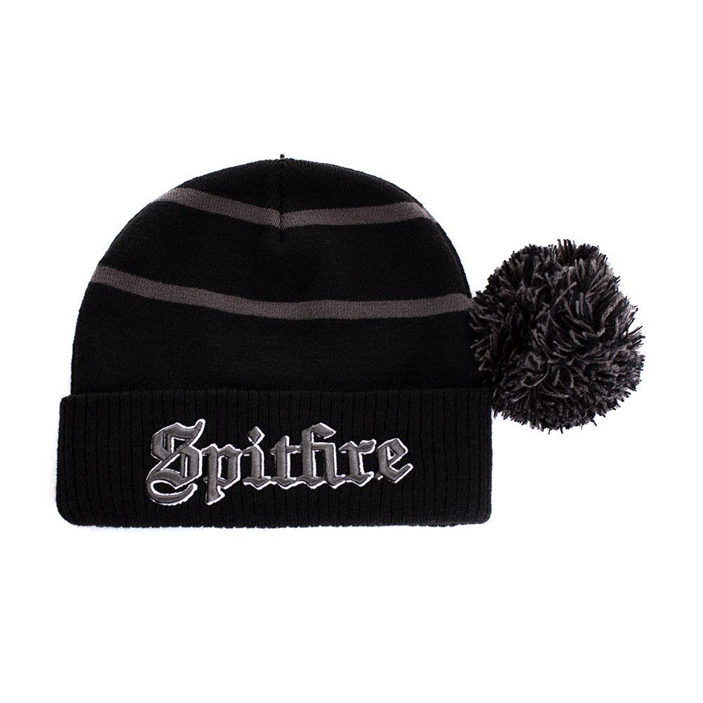 Gorro Beanie Tejido Hombre Urban Gótico Negro Spitfire-2