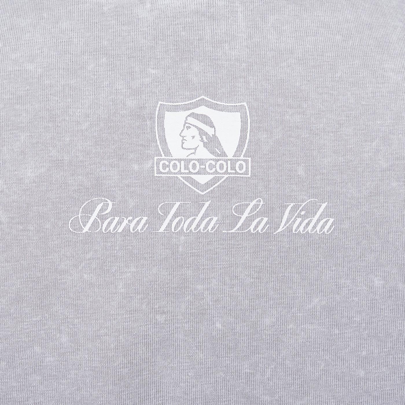 Polera Hombre Colo Colo Urbano Gris Escudo Gris-4