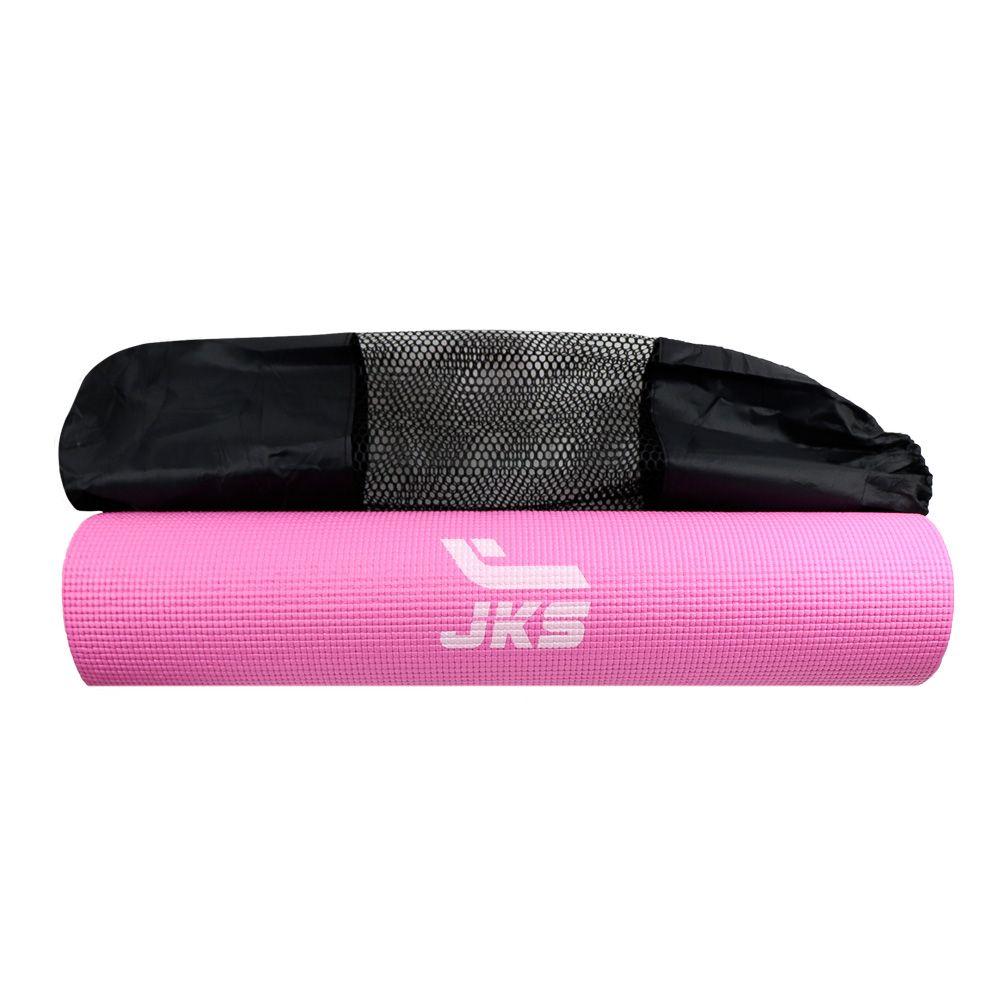 Mat Yoga 6 Mm Azul - Rosado Ud Bolso de Transporte Jks-3