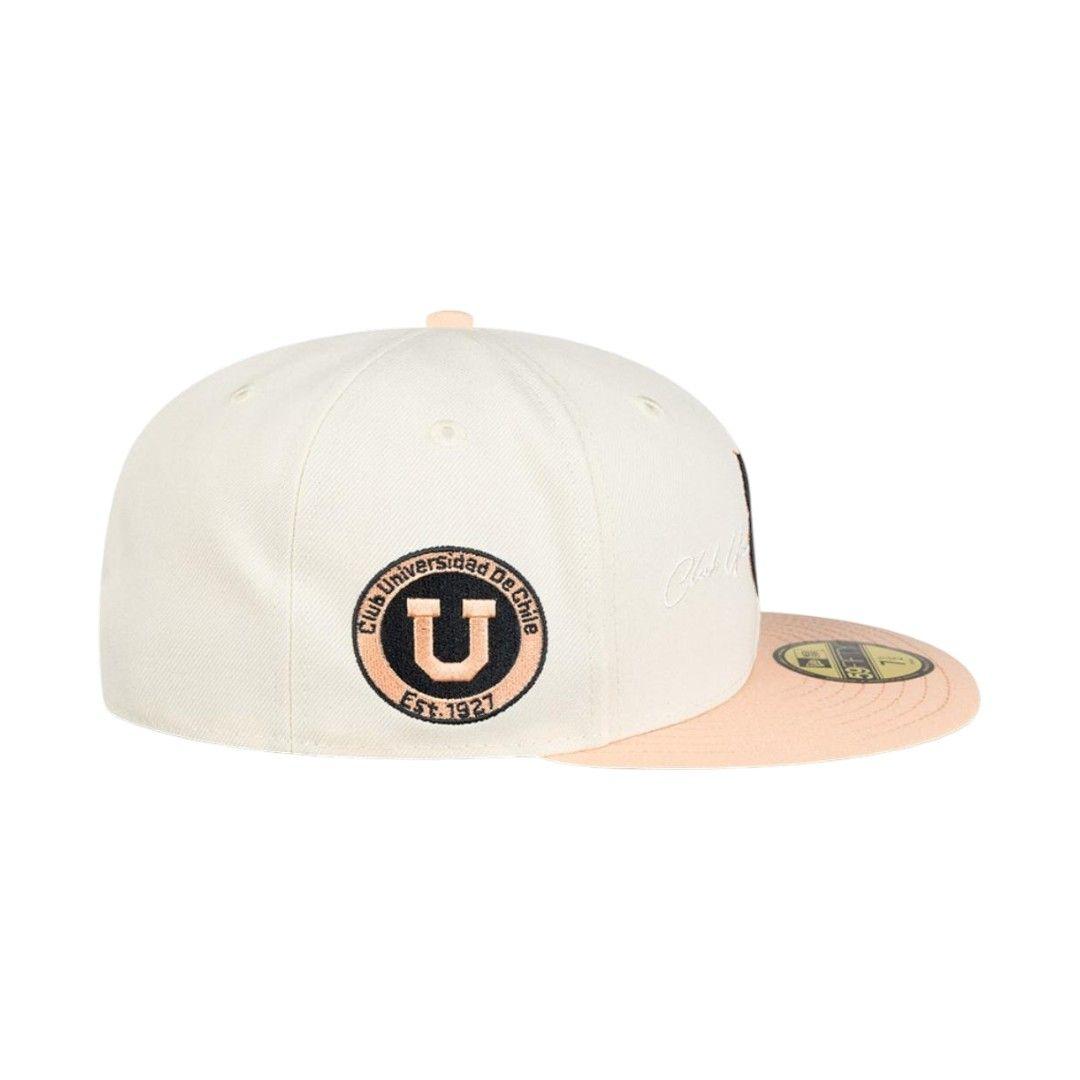 Jockey Gorro New Era 59FIFTY Universidad de Chile Futbol White and Pink-2