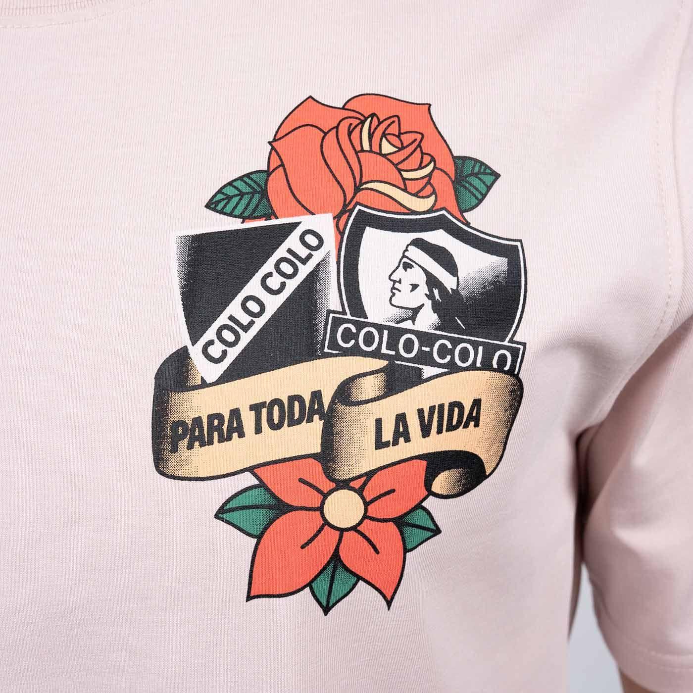 Polera Hombre Colo-Colo Urbano "Para Toda la Vida" Rosado-3