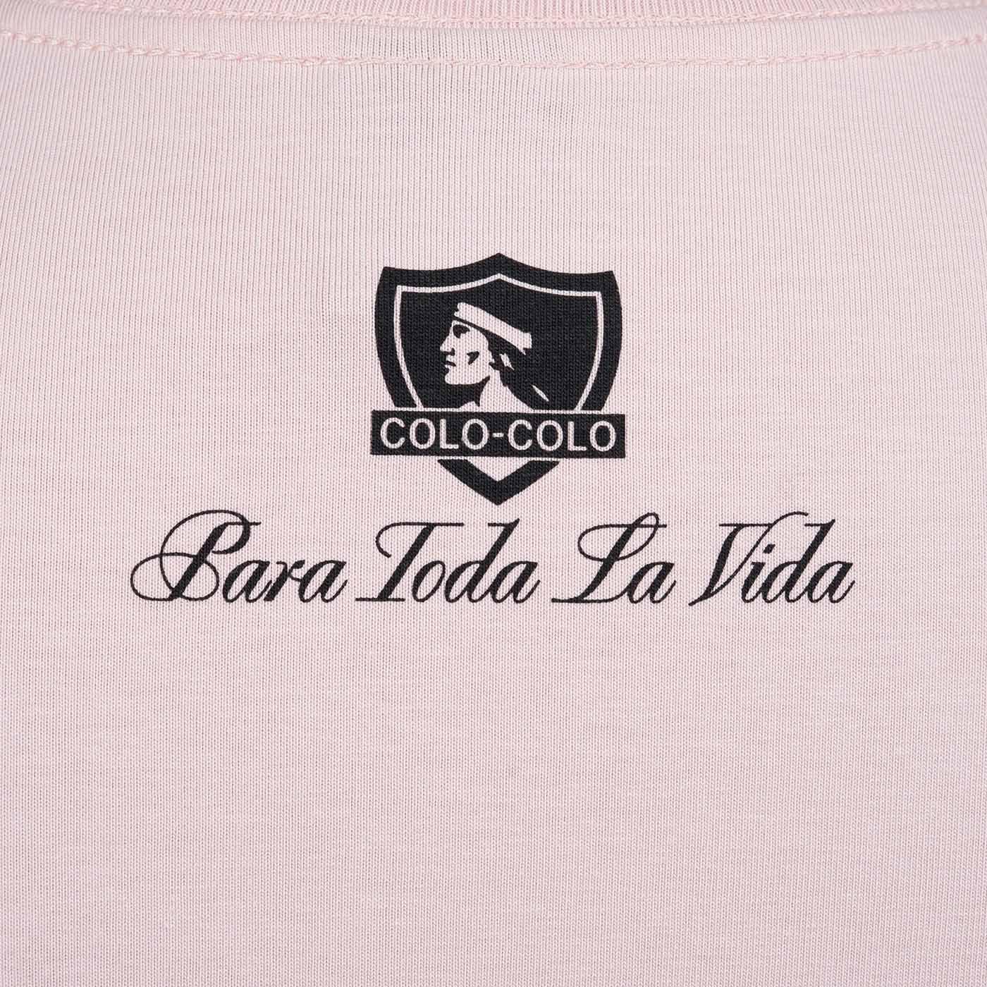 Polera Hombre Colo-Colo Urbano "Para Toda la Vida" Rosado-4