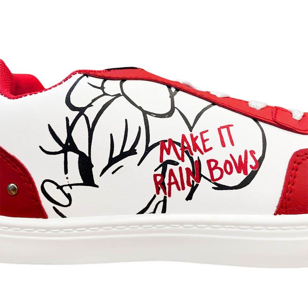 Zapatillas Niña Disney Minnie Mouse Blanca Rojo Moda-3